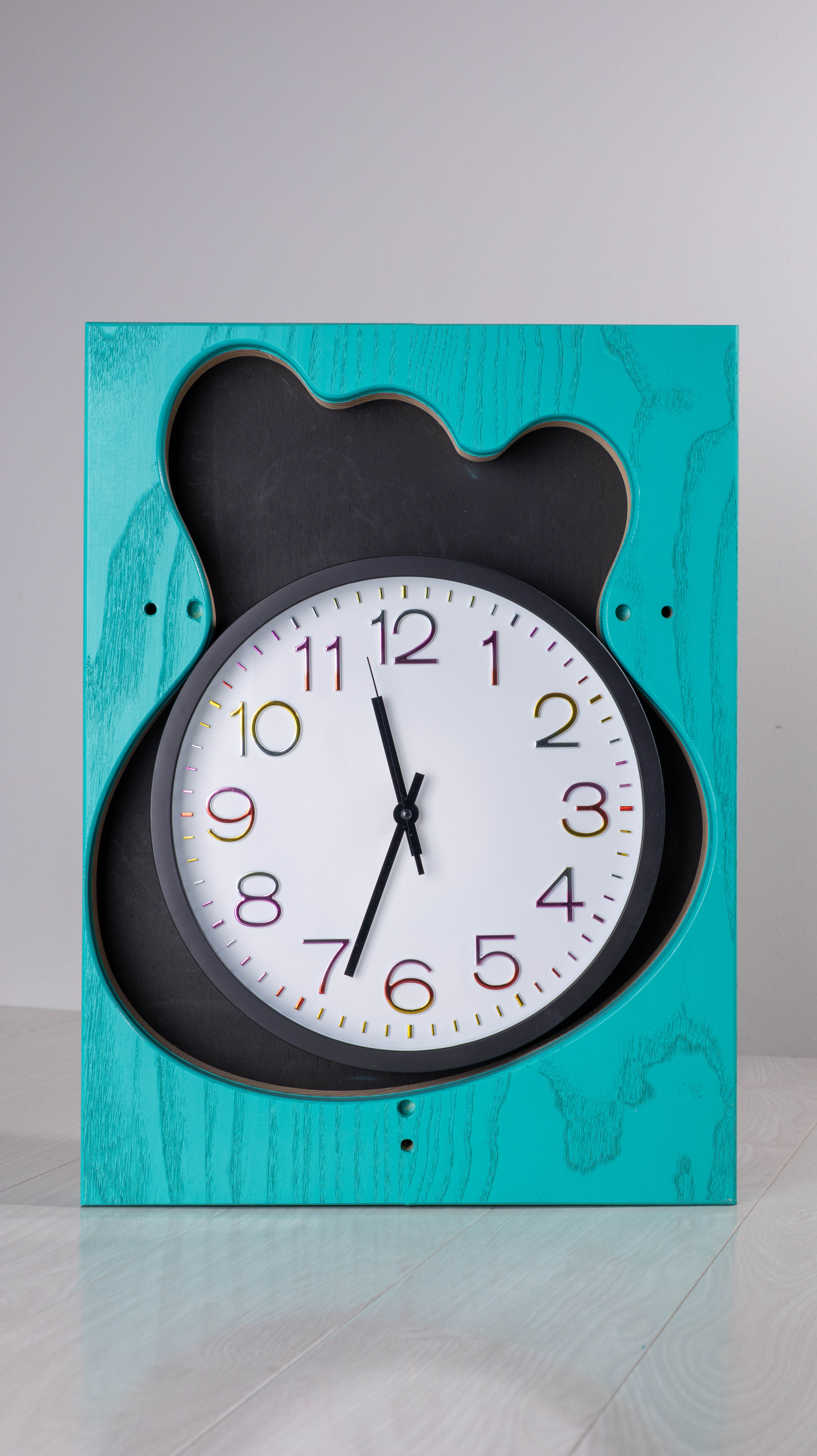 Teal Ash Clock