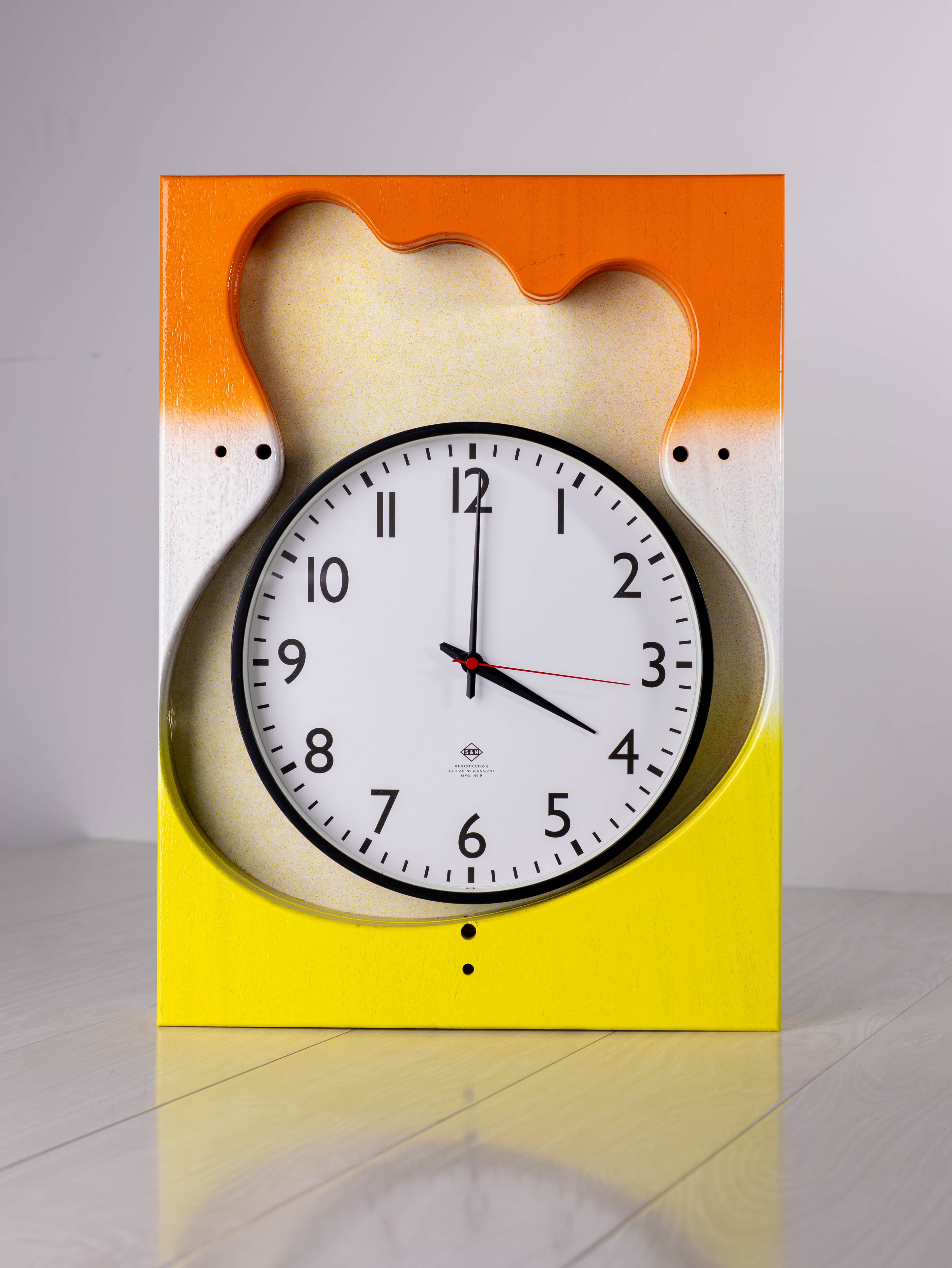 Ash Candy Corn Guitar Body Clock