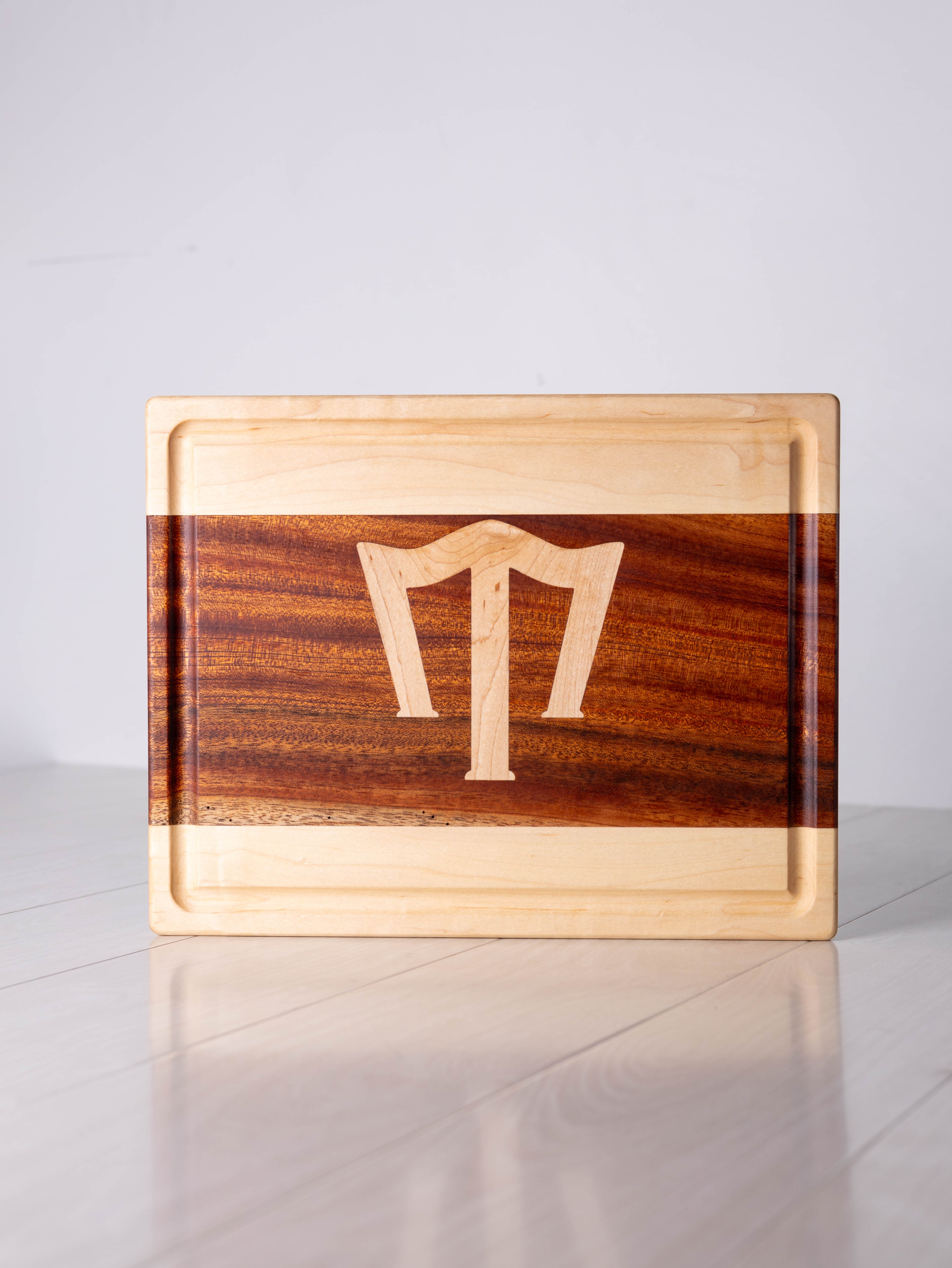 Maple / Mahogany w/ Maple inlay Cutting Board
