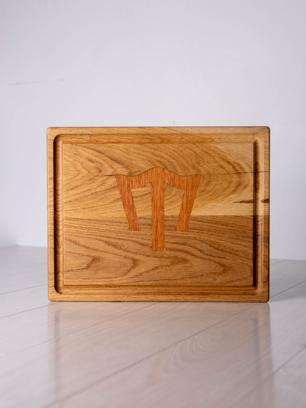 White Oak w/ Mahogany inlay Cutting Board