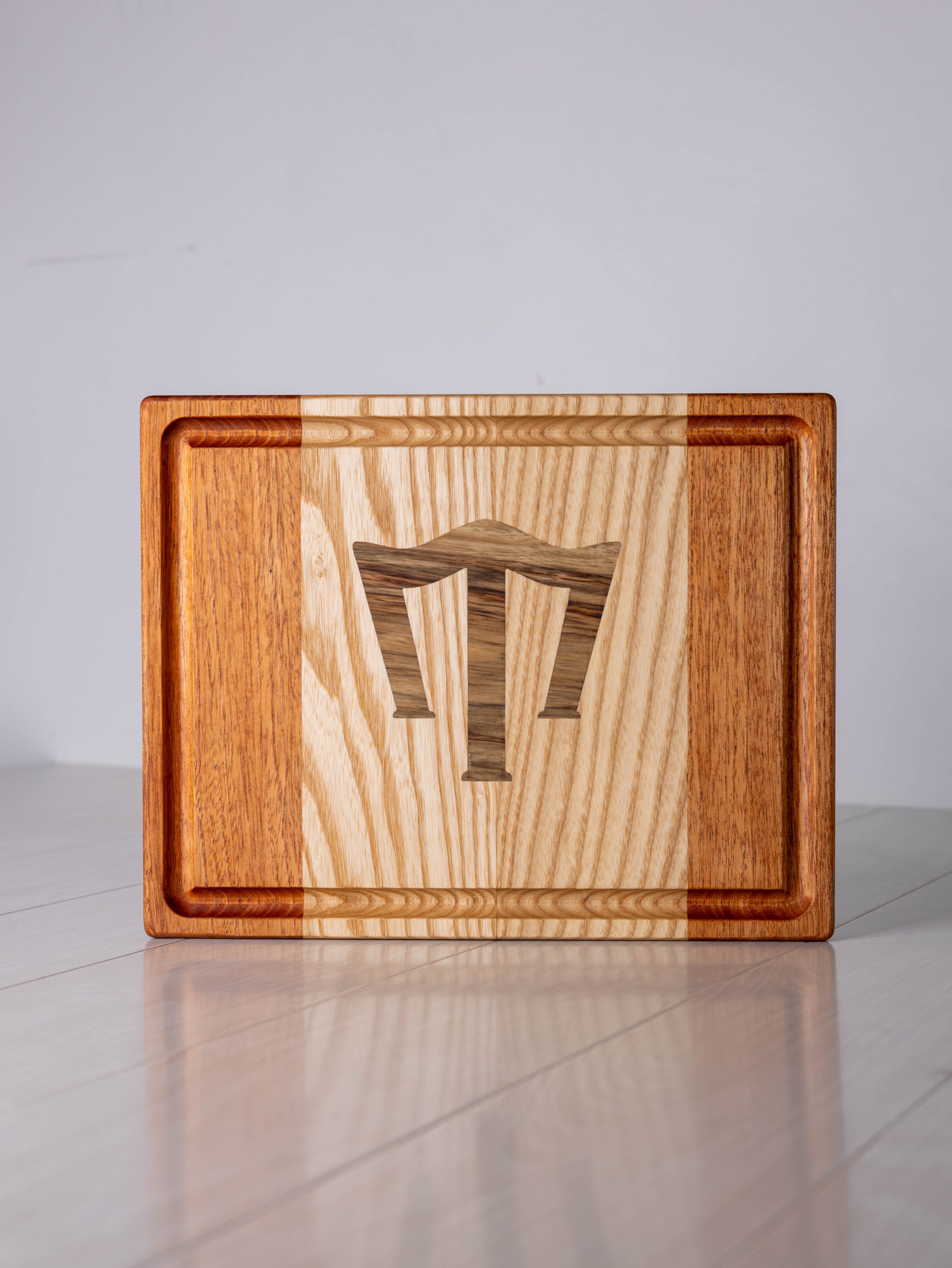 Mahogany / Ash w/ Black Limba Cutting Board