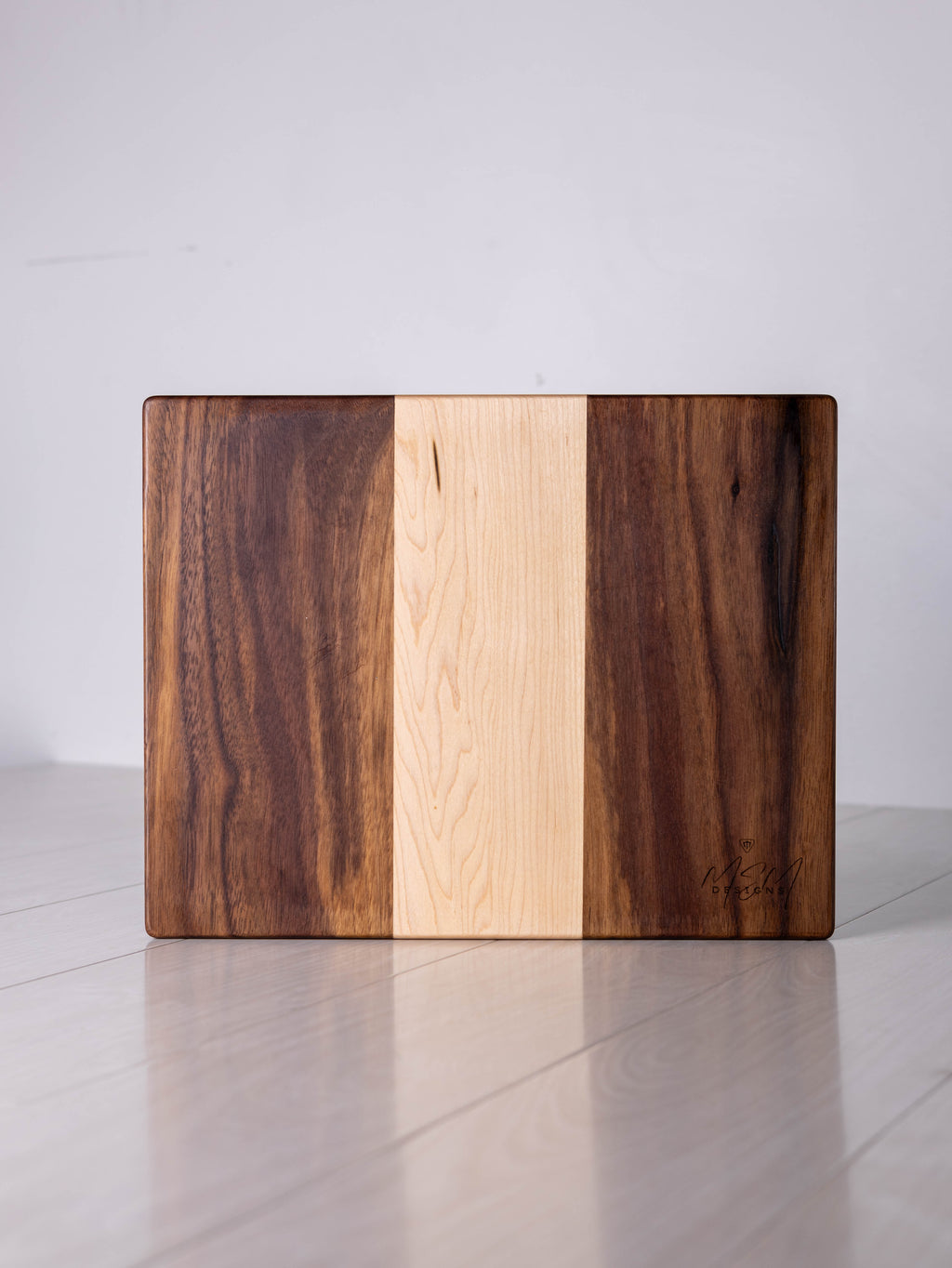 Walnut / Maple w/ Red Oak inlay Cutting Board