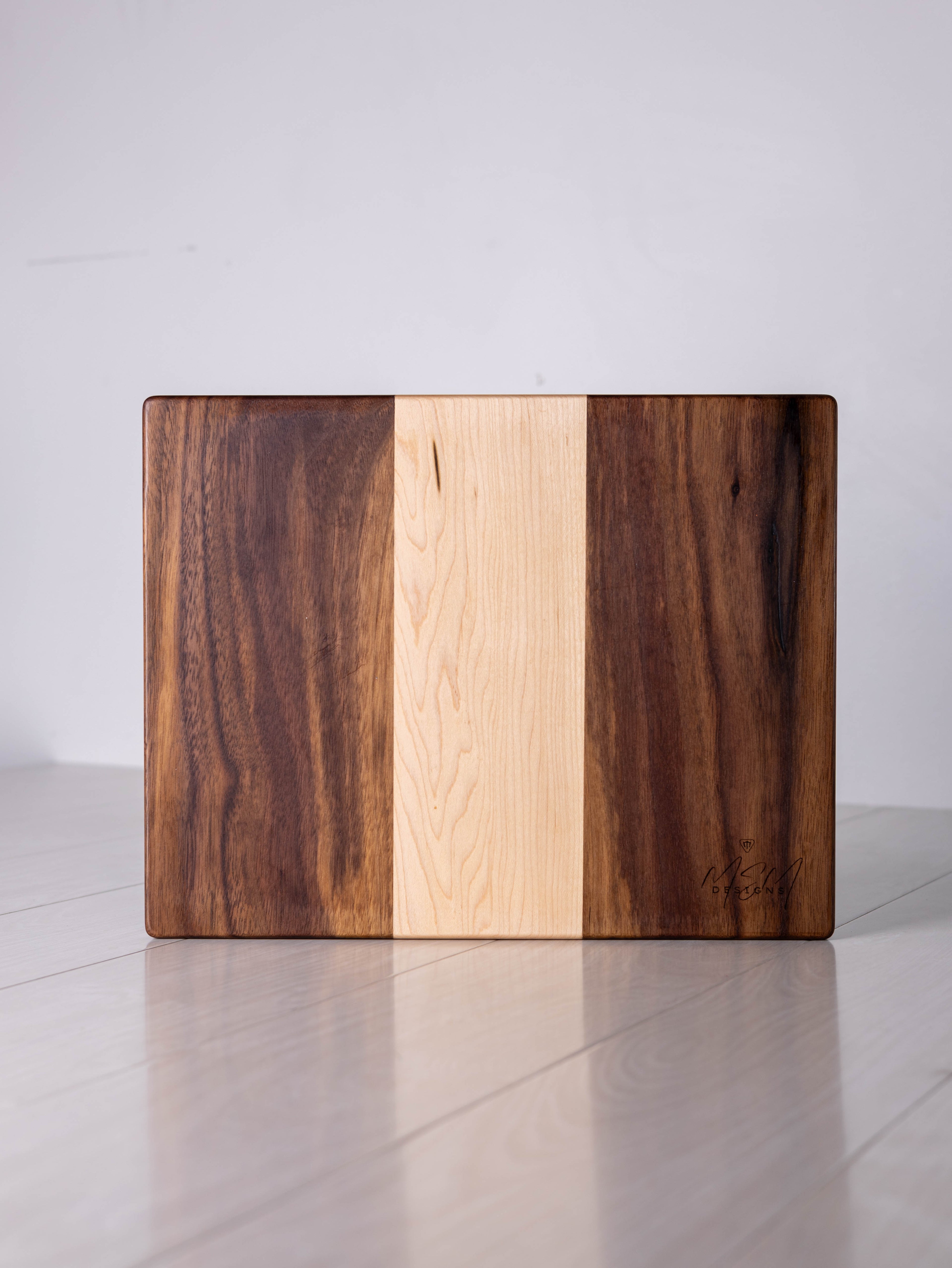 Walnut / Maple w/ Red Oak inlay Cutting Board