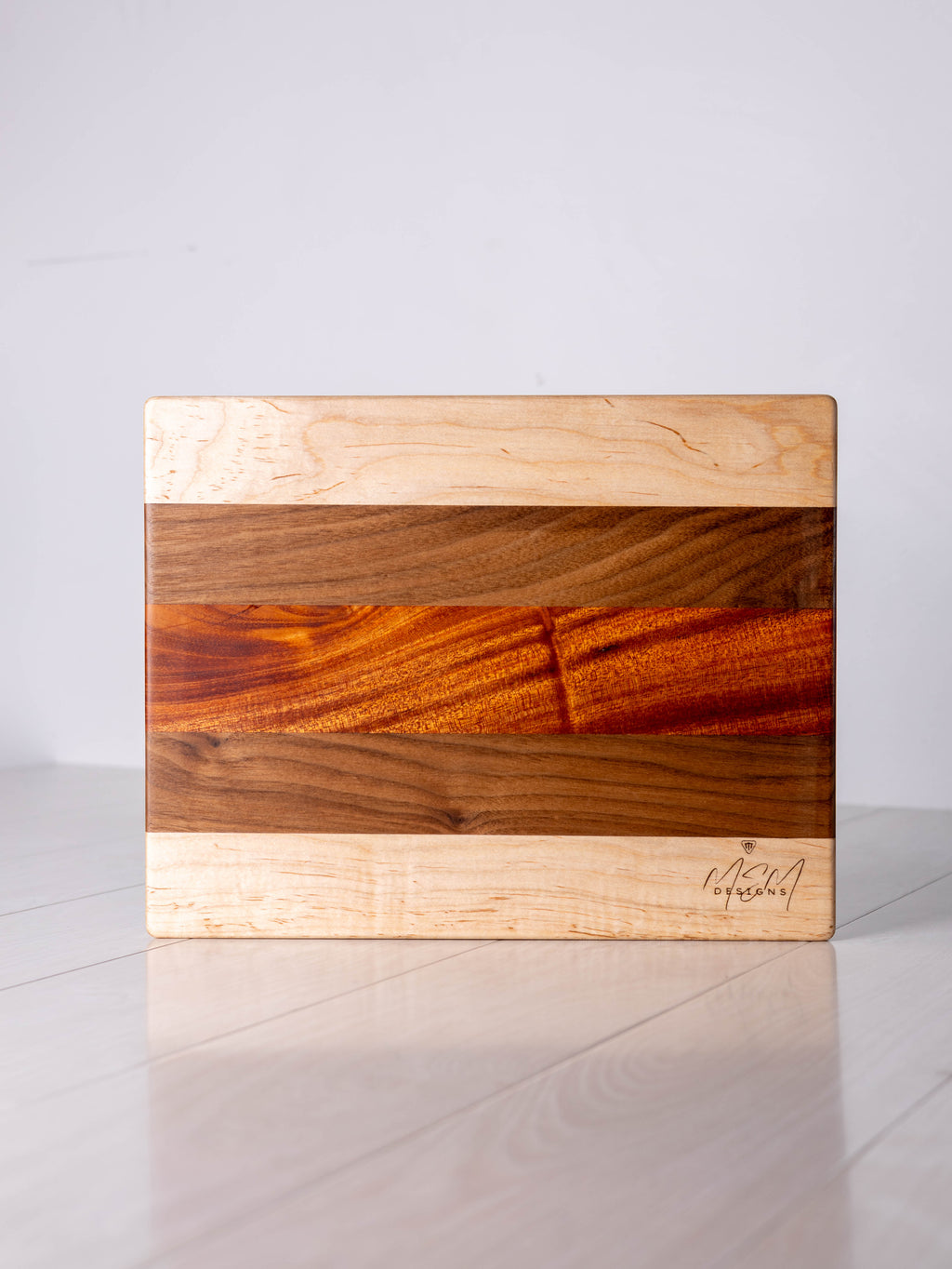 Maple/ Walnut/ Mahogany w/ Maple inlay Cutting Board