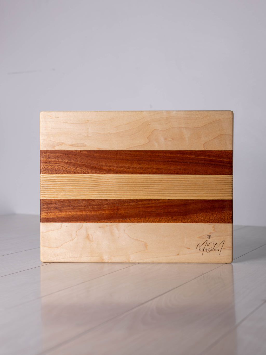 Maple/Mahogany/ Ash w/ Mahogany inlay Cutting Board