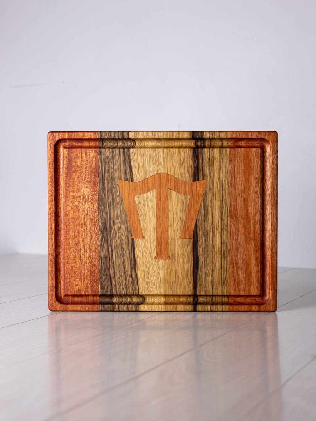 Mahogany/ Black Limba w/ Mahogany inlay Cutting Board