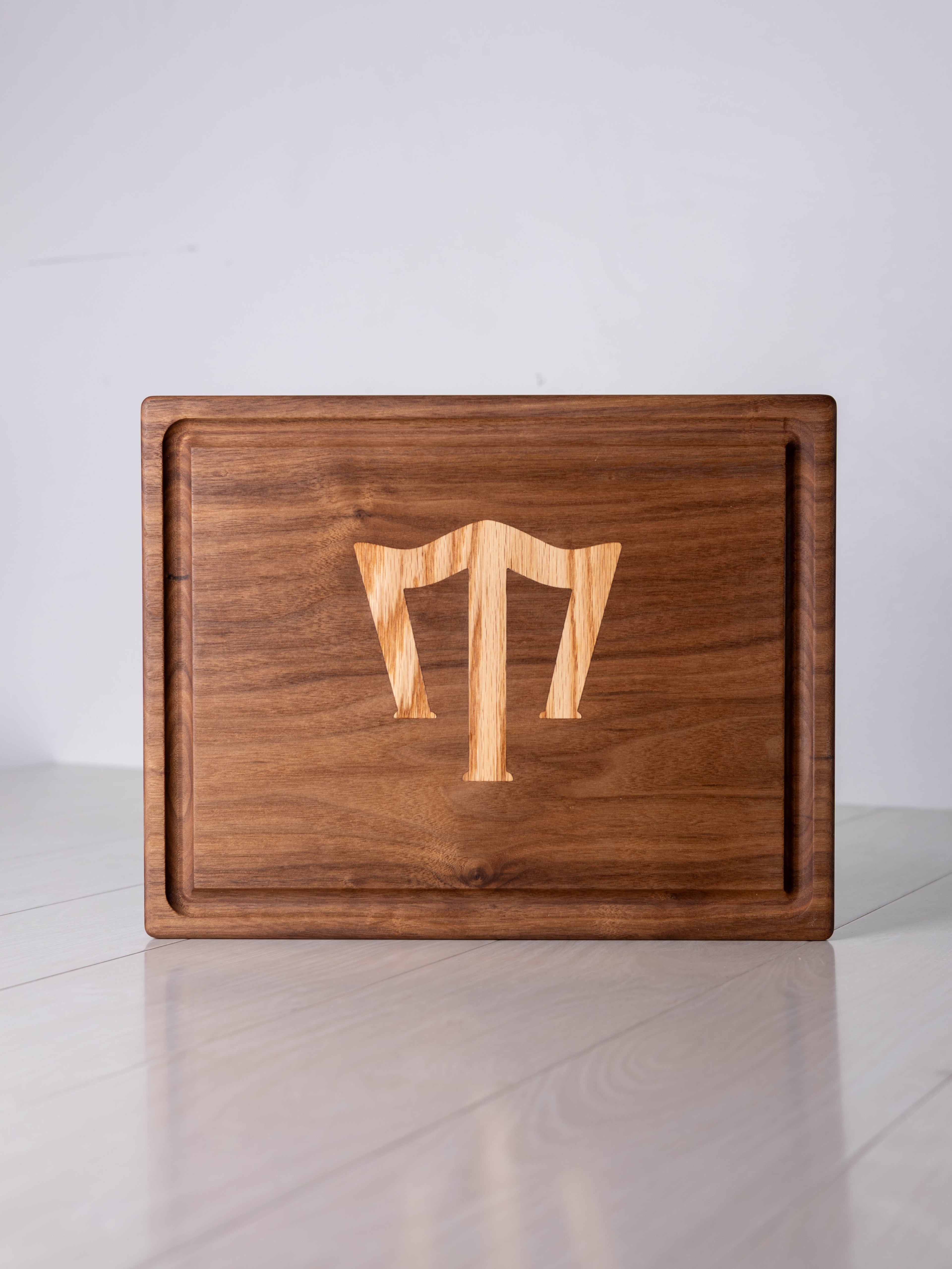 Walnut w/ Red Oak inlay Cutting Board