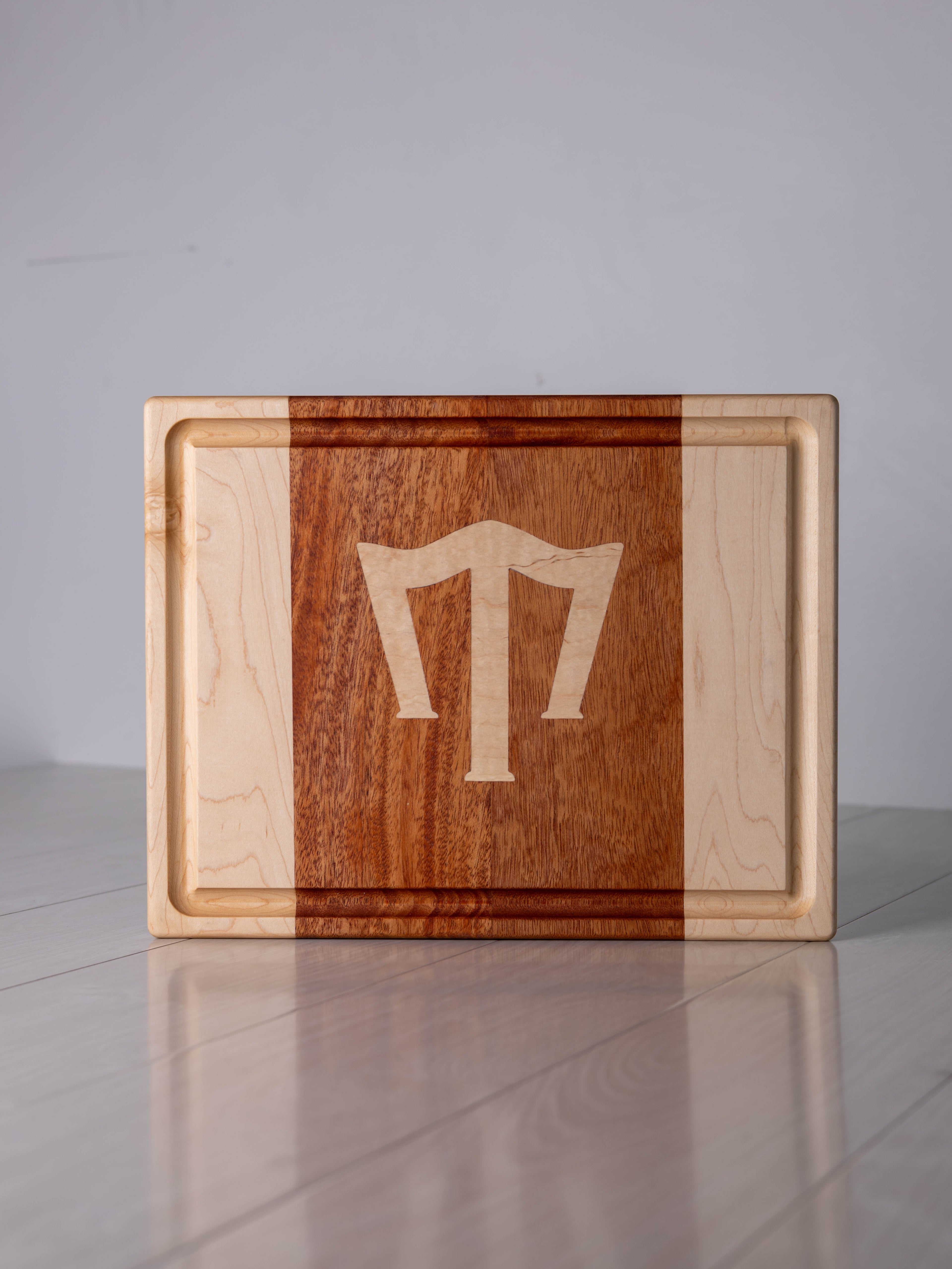 Maple/ Mahogany w/ Maple inlay Cutting Board