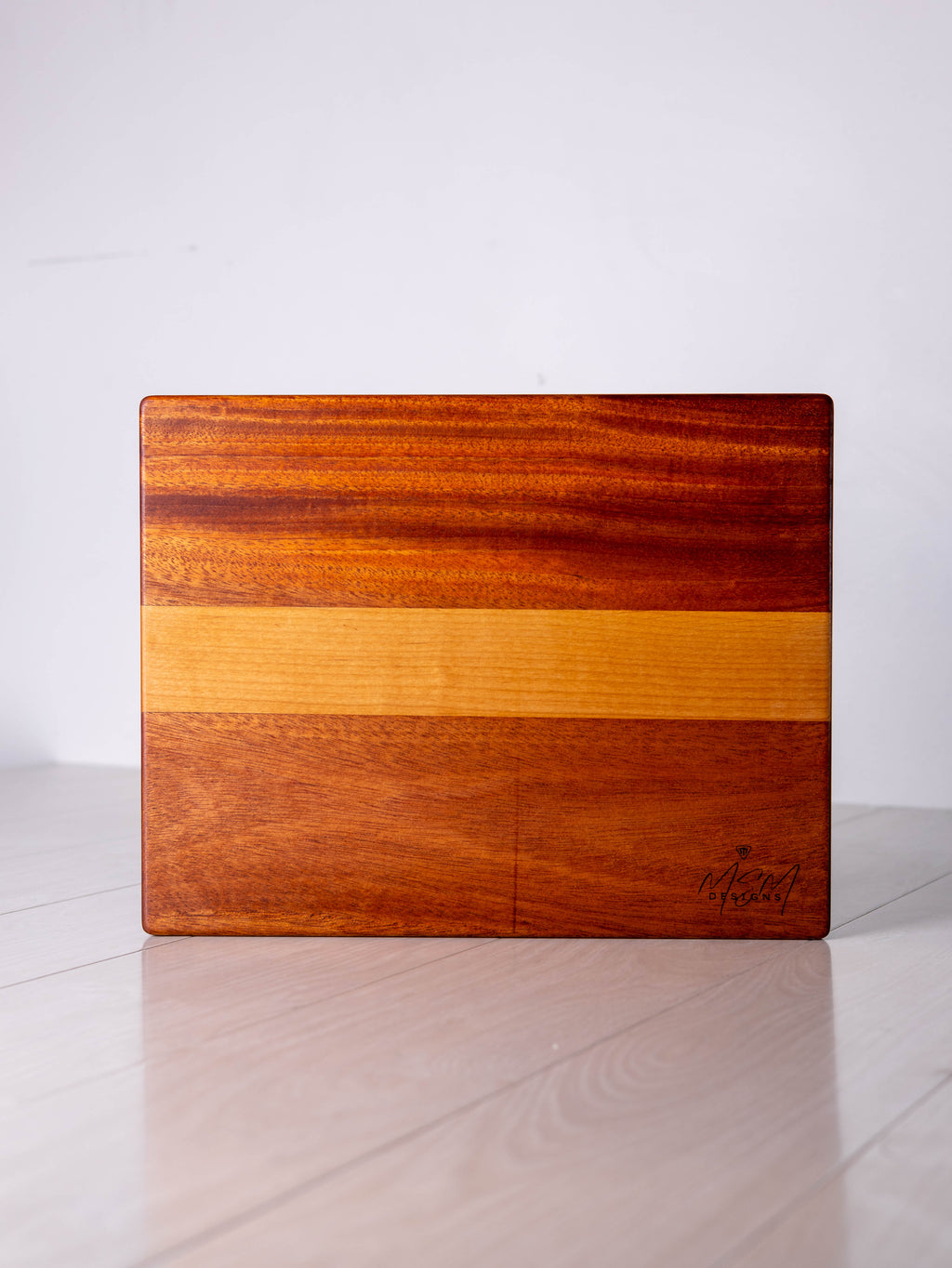 Mahogany / Ash w/ Maple inlay Cutting Board