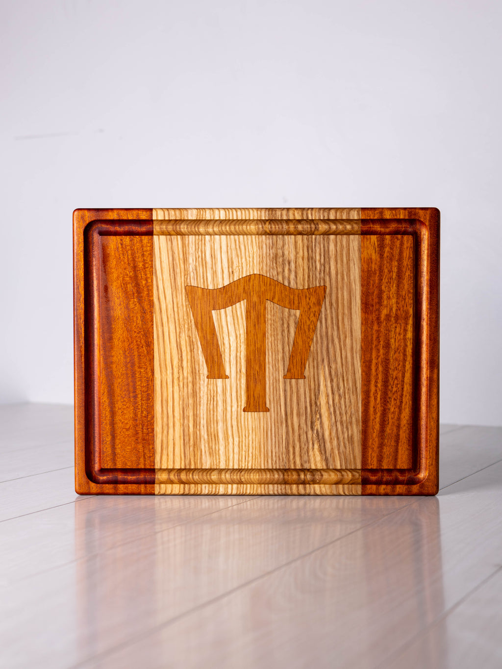 Mahogany/ Ash W/ Mahogany inlay Cutting Board