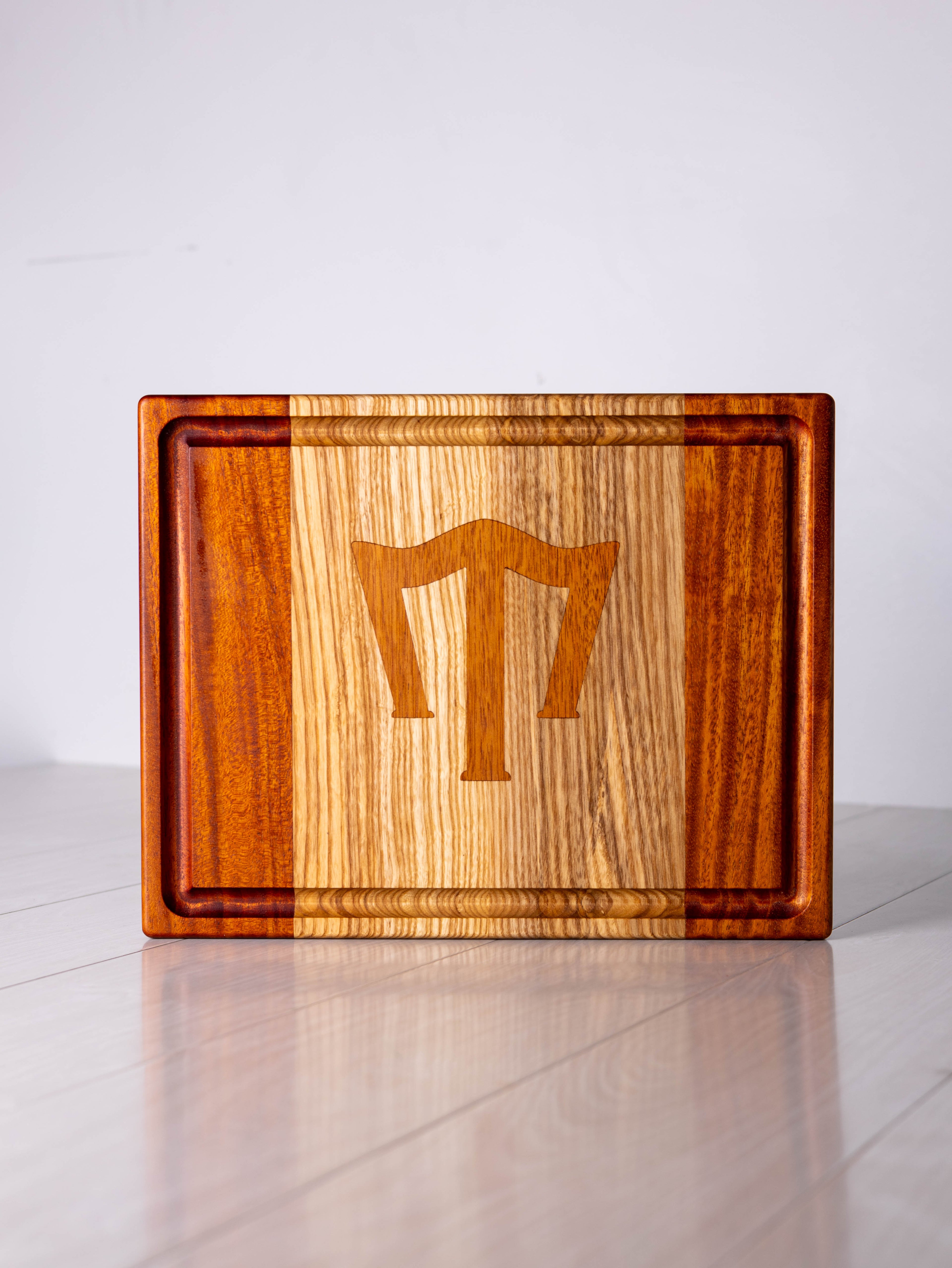 Mahogany/ Ash W/ Mahogany inlay Cutting Board