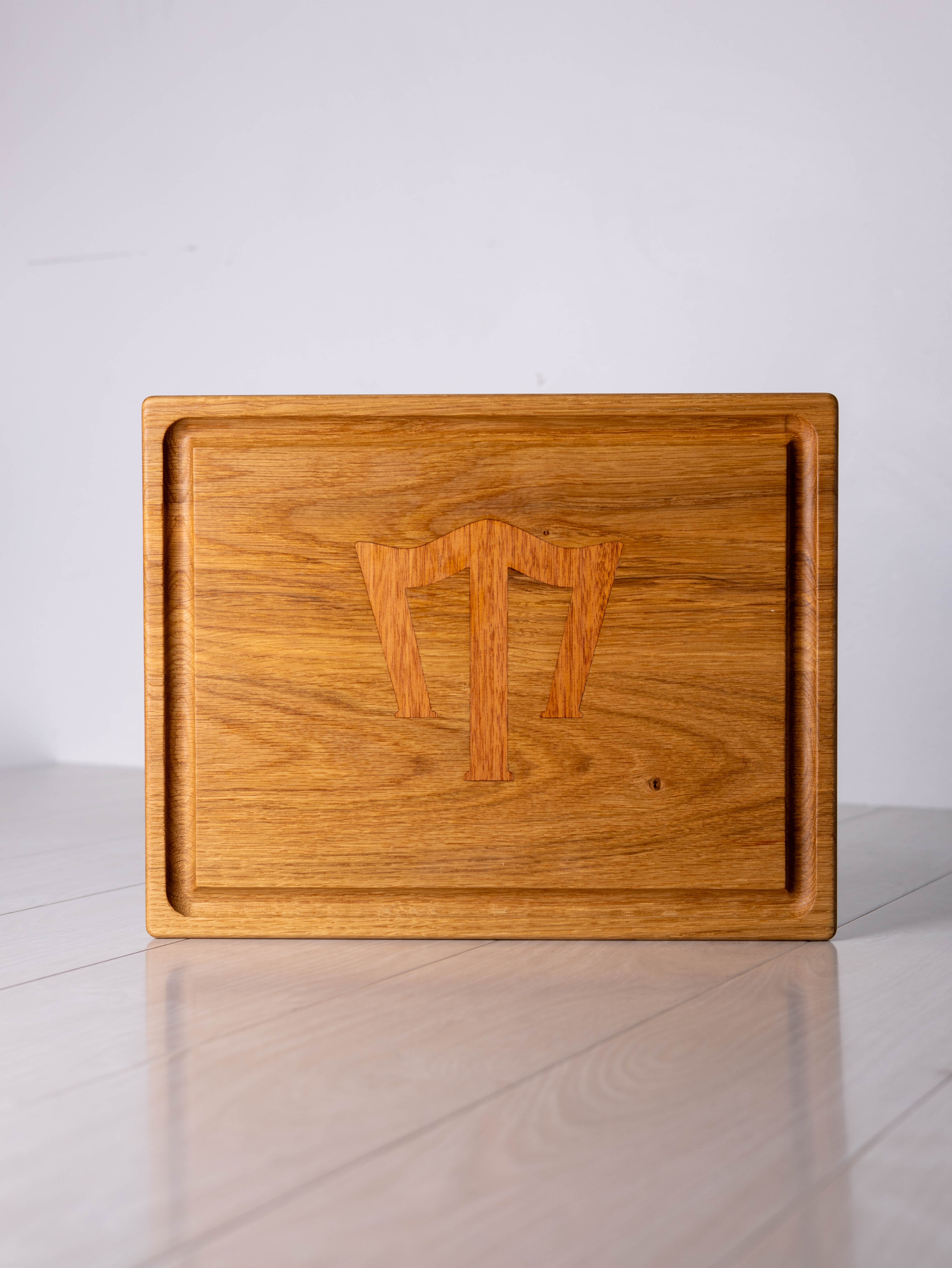 White Oak w/ Mahogany inlay Cutting Board