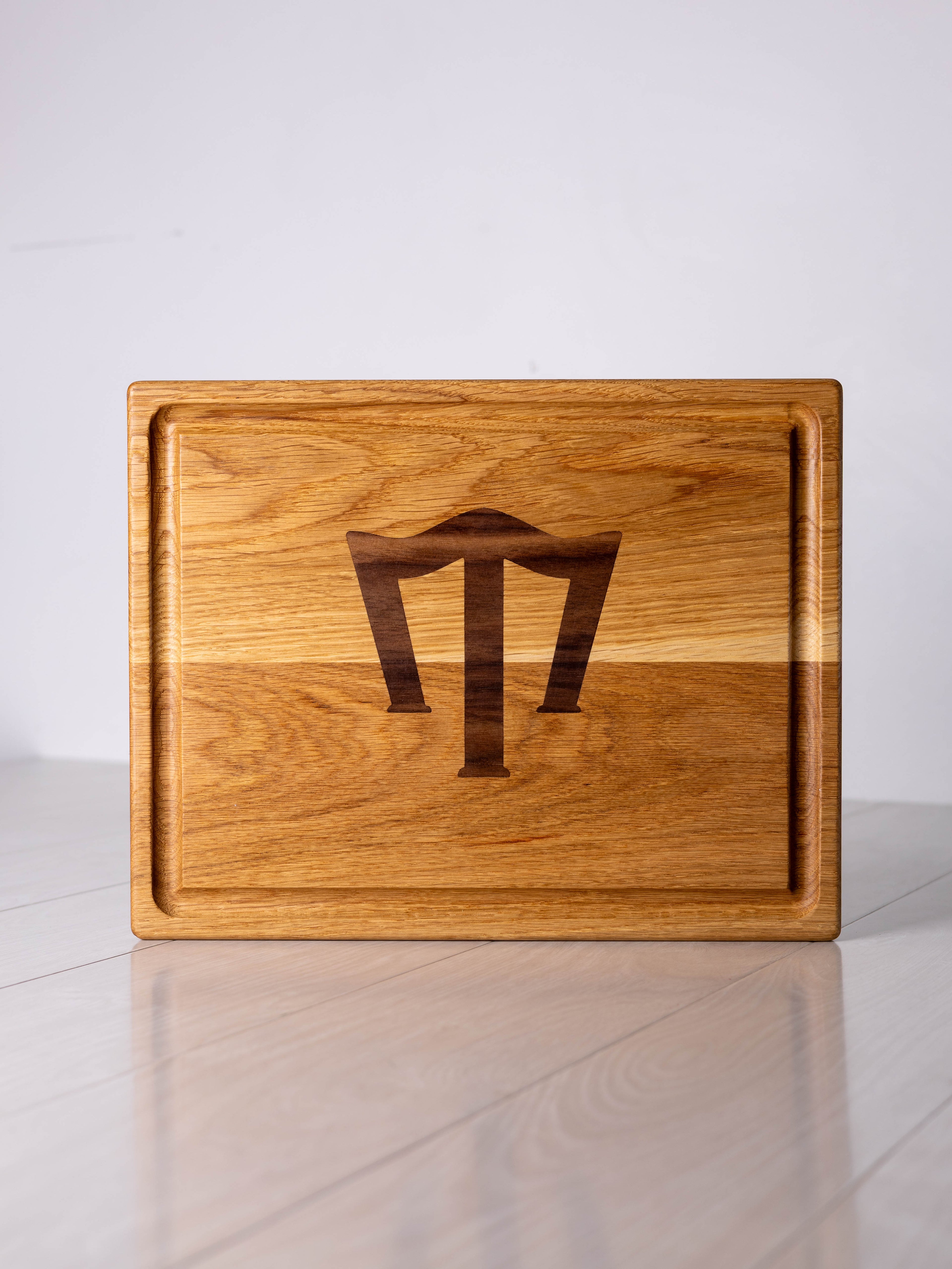 White Oak w/ Walnut inlay  Cutting Board