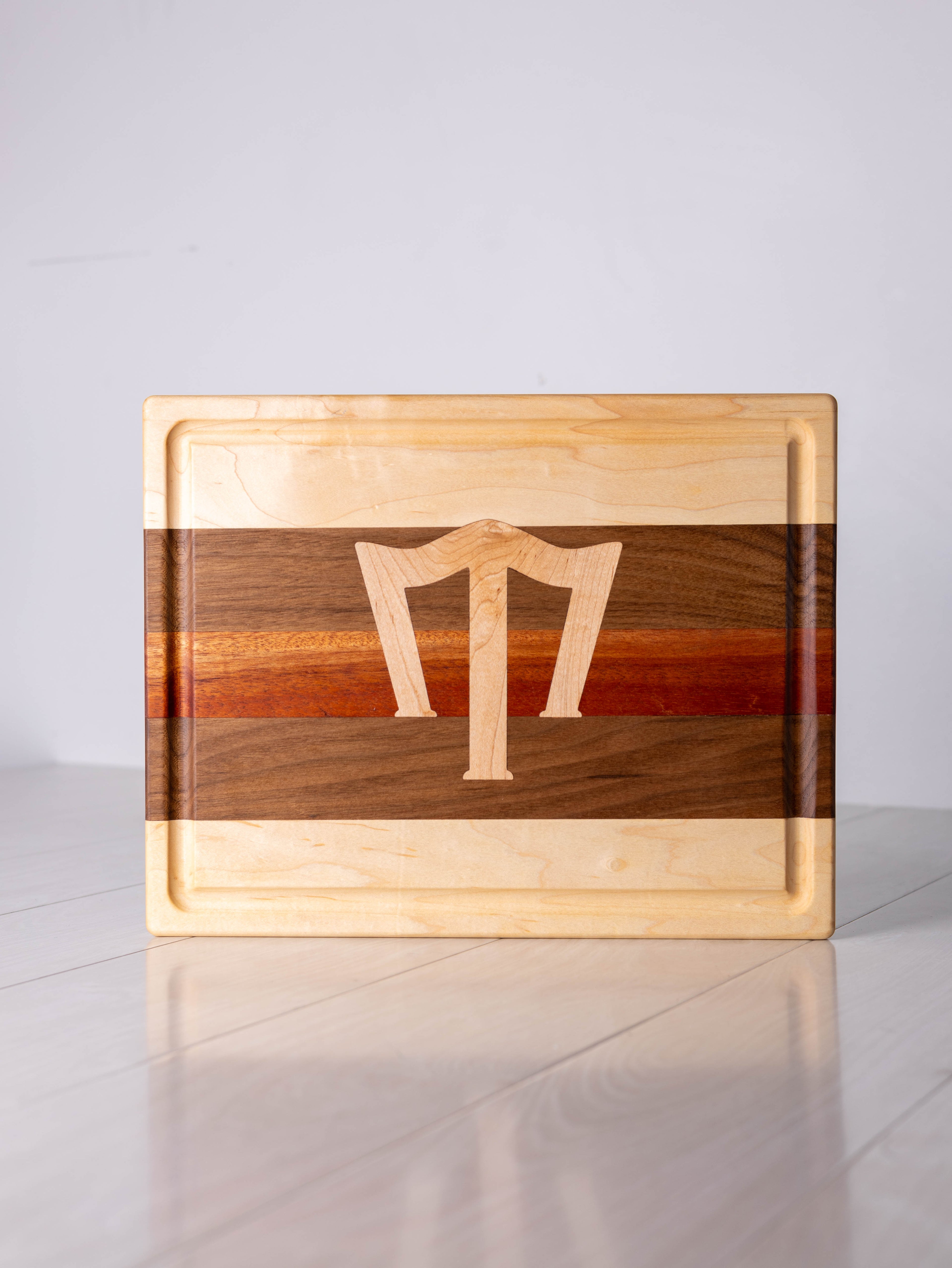 Maple / Walnut / Mahogany w/ Maple inlay Cutting Board