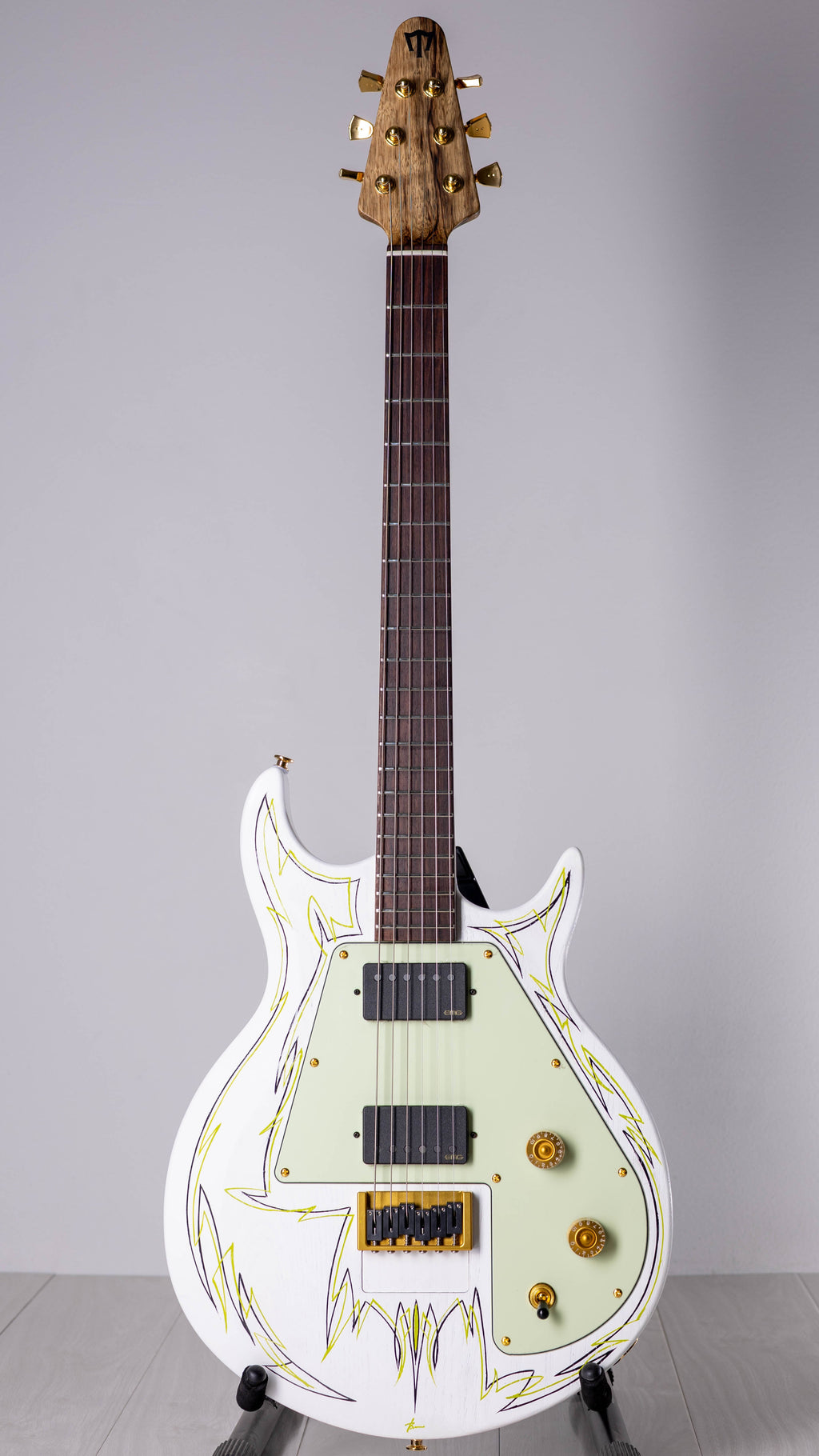 White Pinstripe Gripper