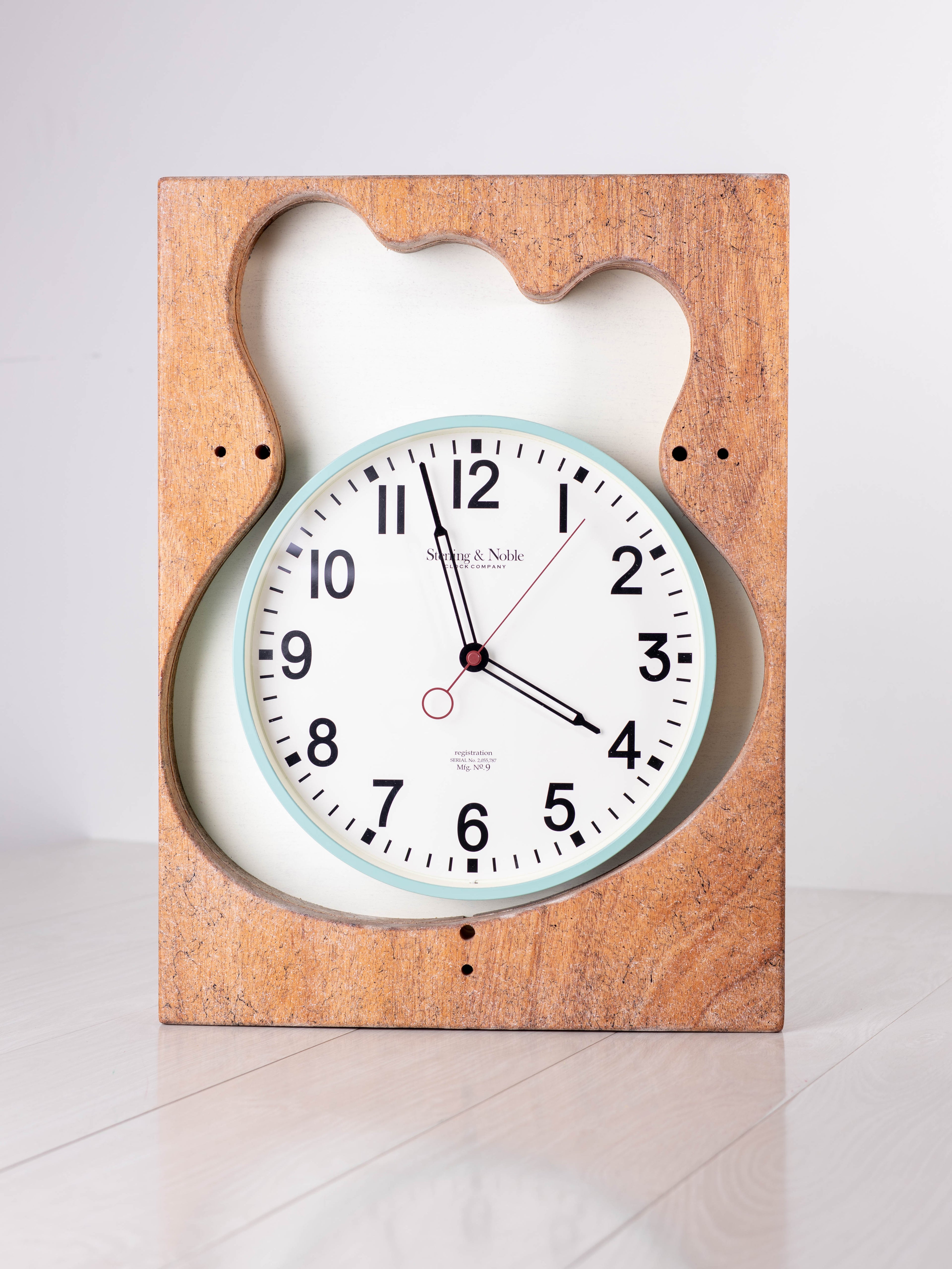Mahogany Guitar Body Clock